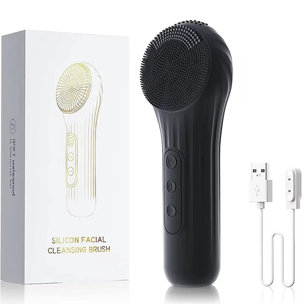 Cepillo Sónico De Limpieza Facial Recargable Y Resistente Al Agua