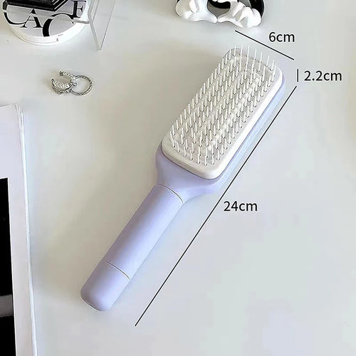 Cepillo De Pelo Autolimpiable Con Un Solo Clic