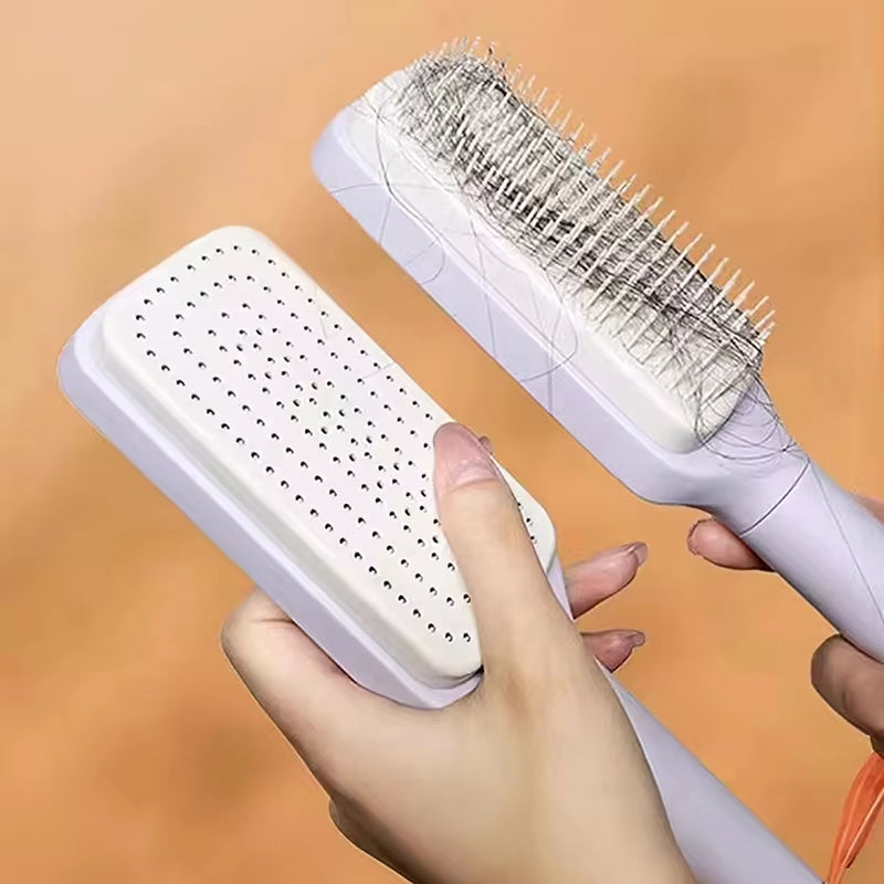 Cepillo De Pelo Autolimpiable Con Un Solo Clic