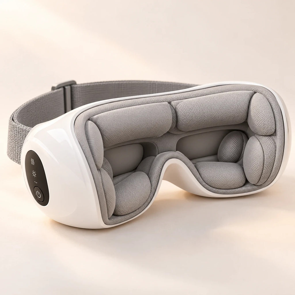 Interior acolchado gris de las gafas de masaje para ojos