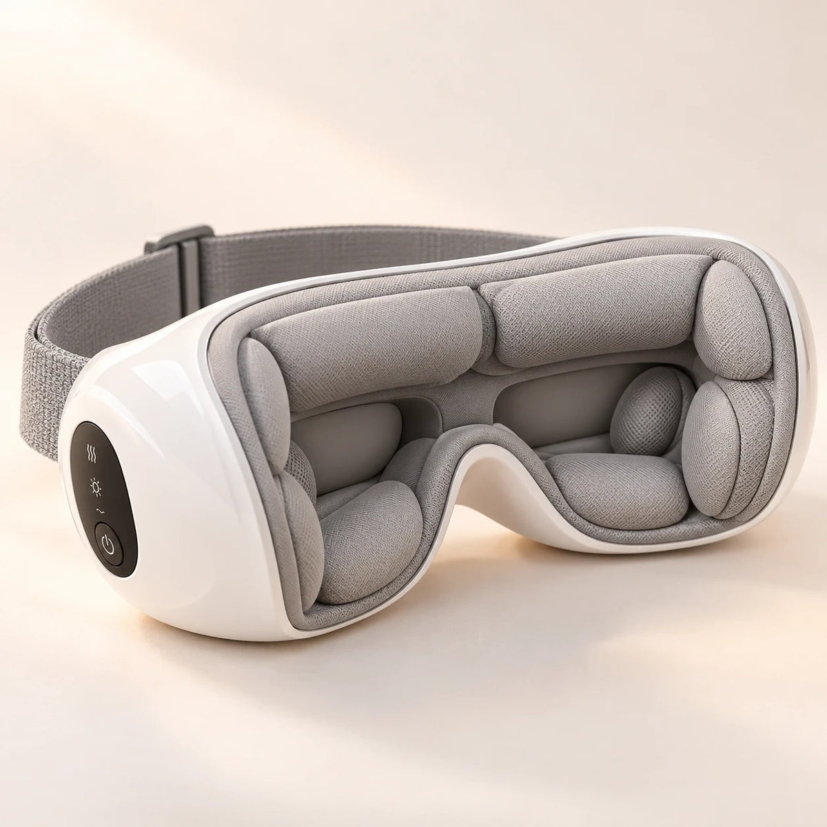 Interior acolchado gris de las gafas de masaje para ojos