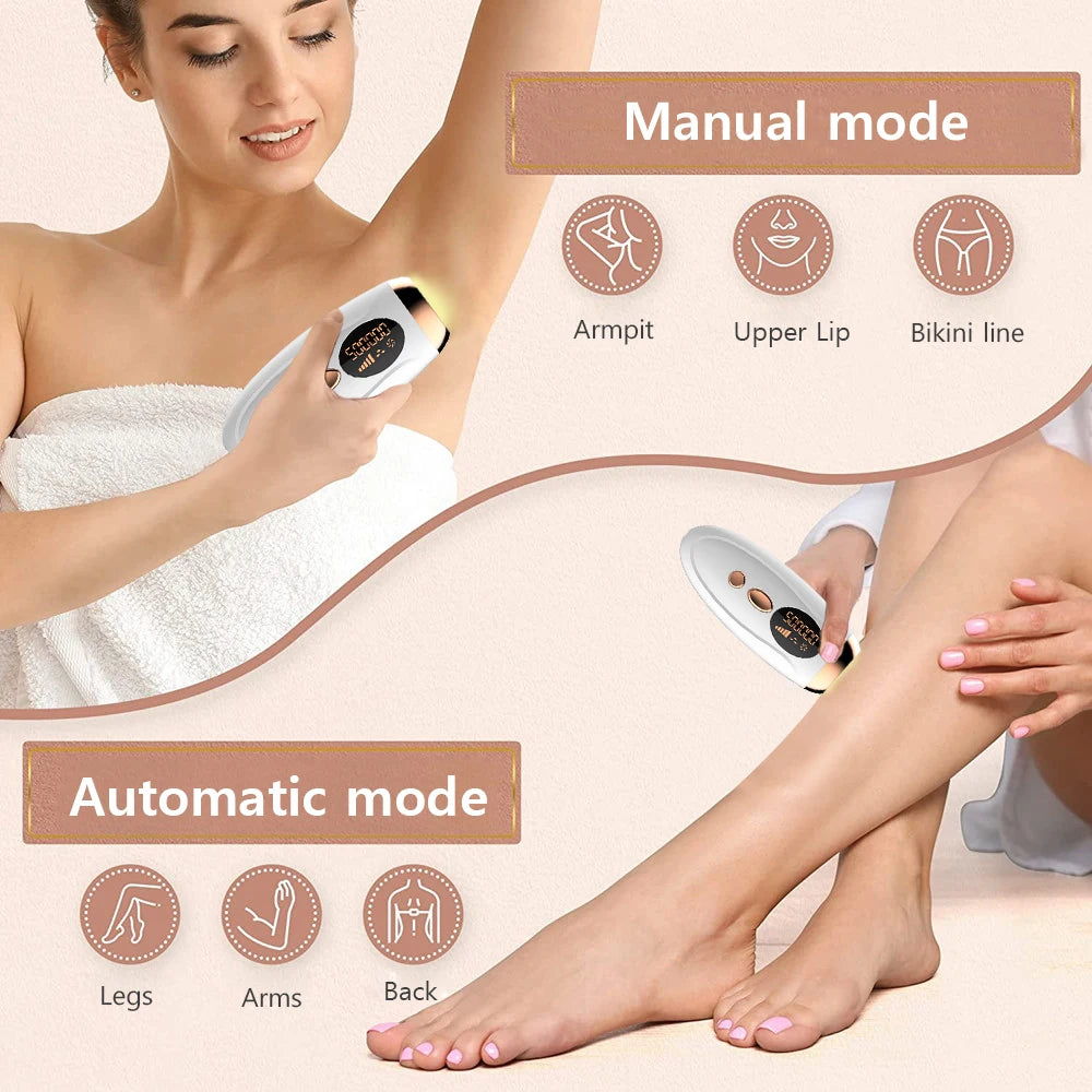 Depiladora de luz pulsada IPL para casa