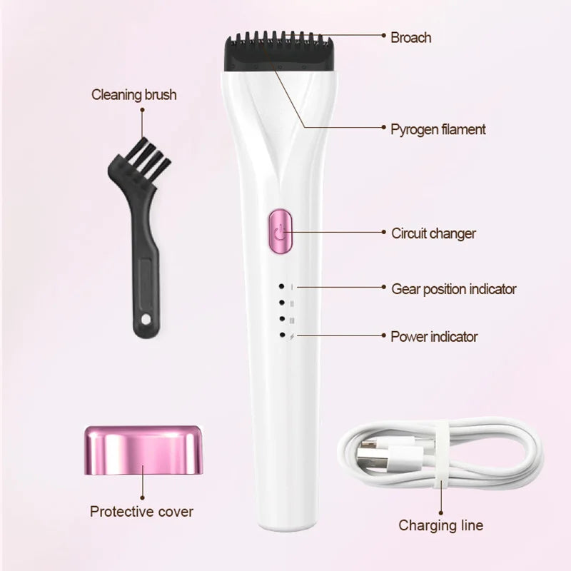 Rizador de pestañas eléctrico con calor