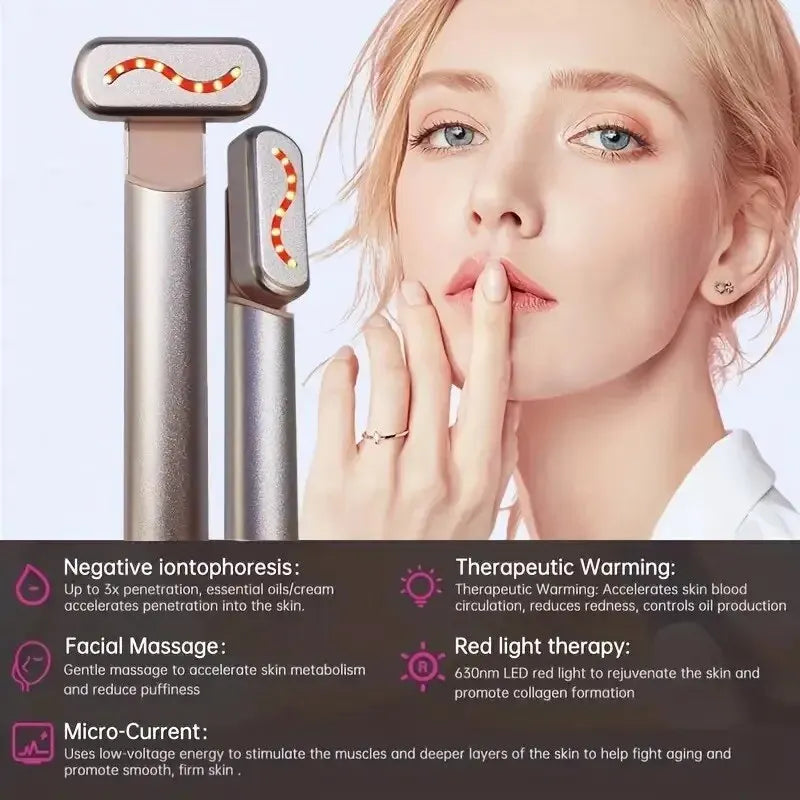 Masajeador de ojeras con calor y vibración