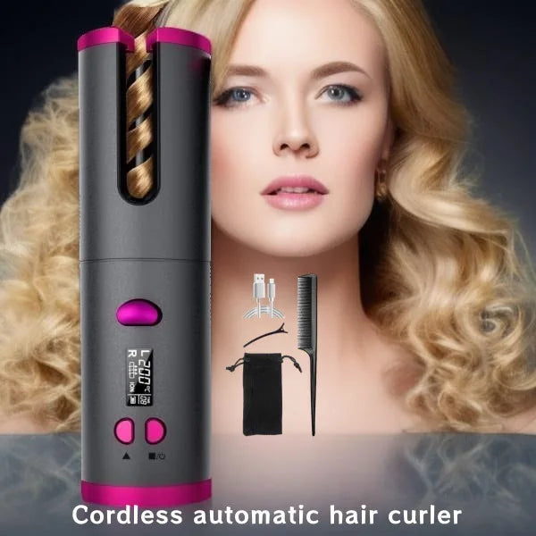 Rizador de pelo automático inalámbrico