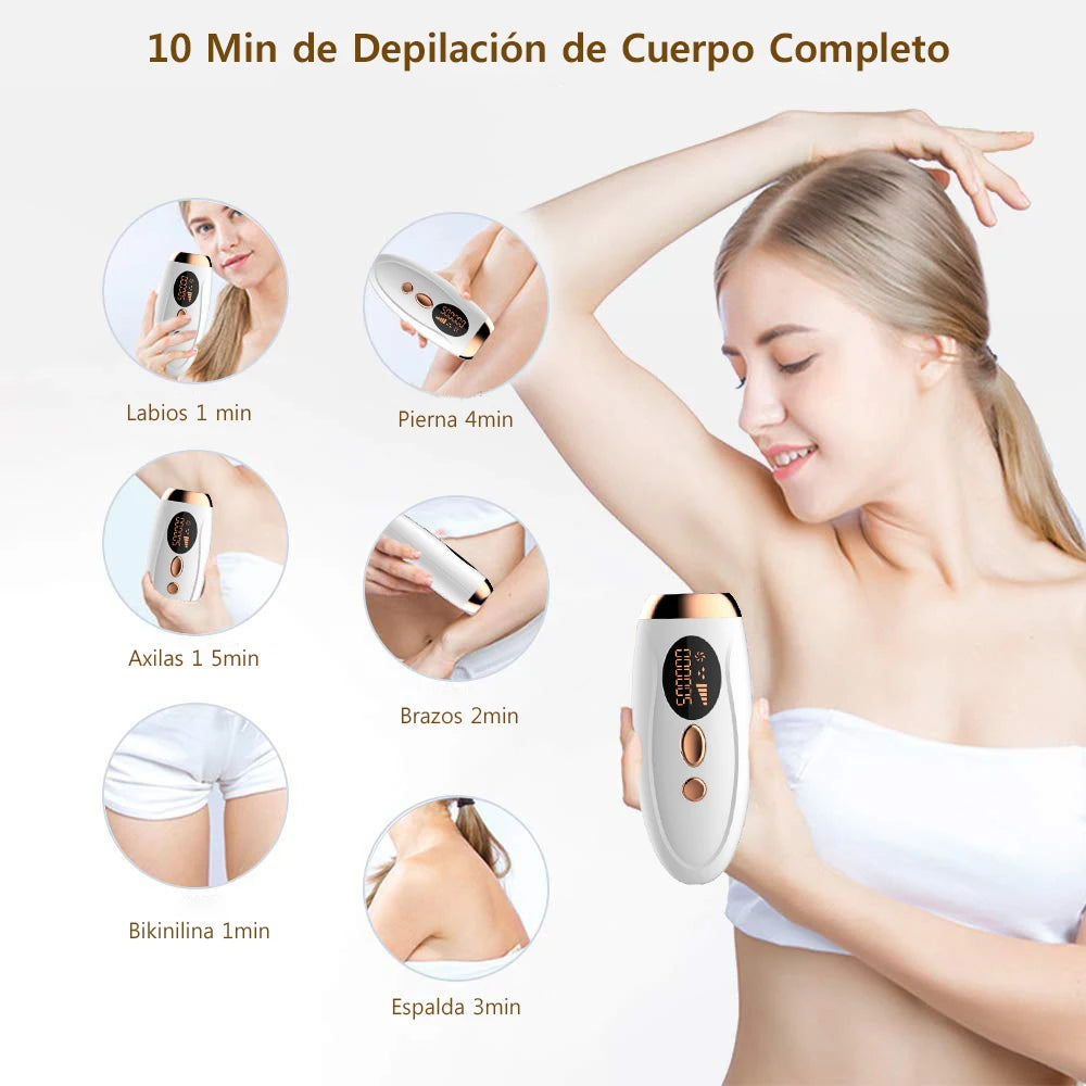 Depiladora de luz pulsada IPL para casa