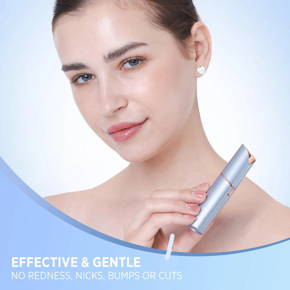 Depiladora facial indolora recargable