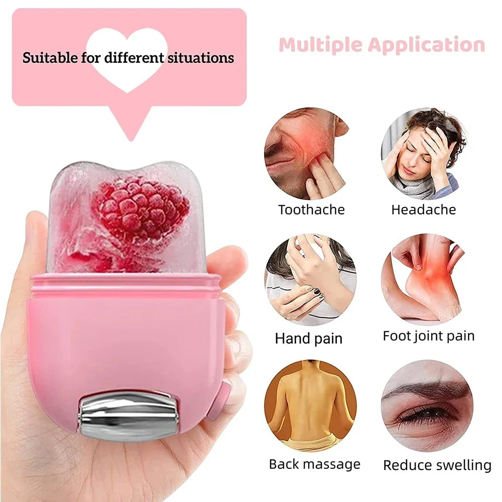 Rodillo de hielo y gua sha 2 en 1