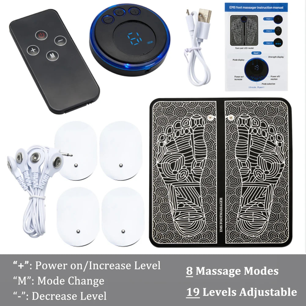 Alfombrilla de masaje de pies plegable