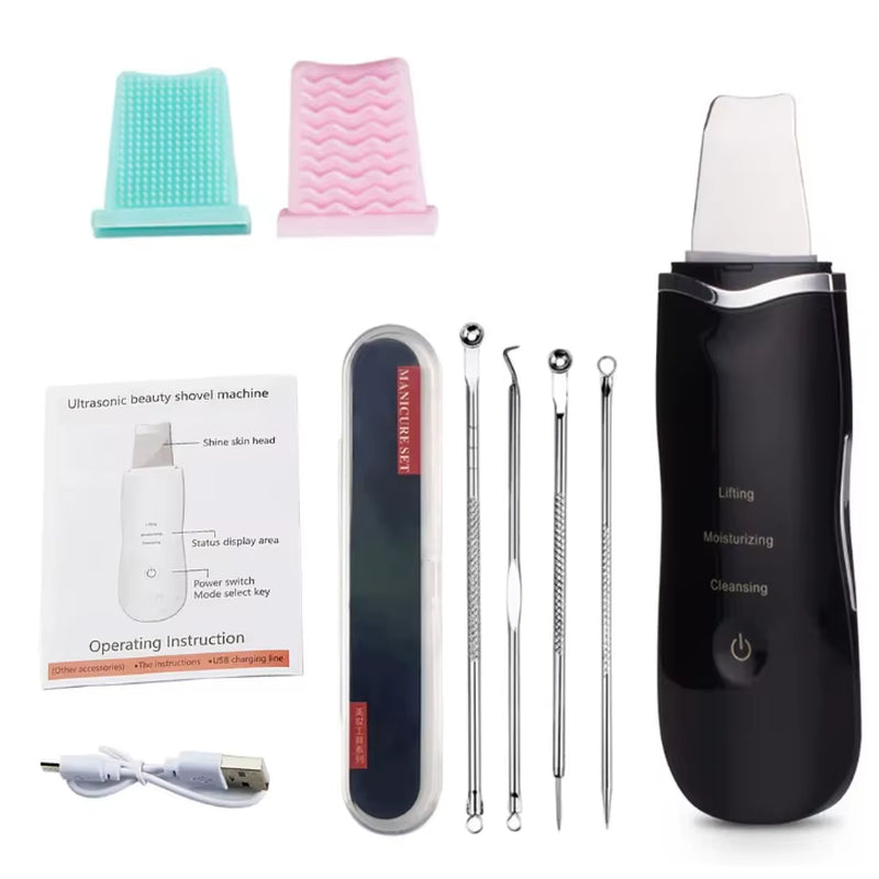 Espátula Facial Ultrasónica De Limpieza Profunda