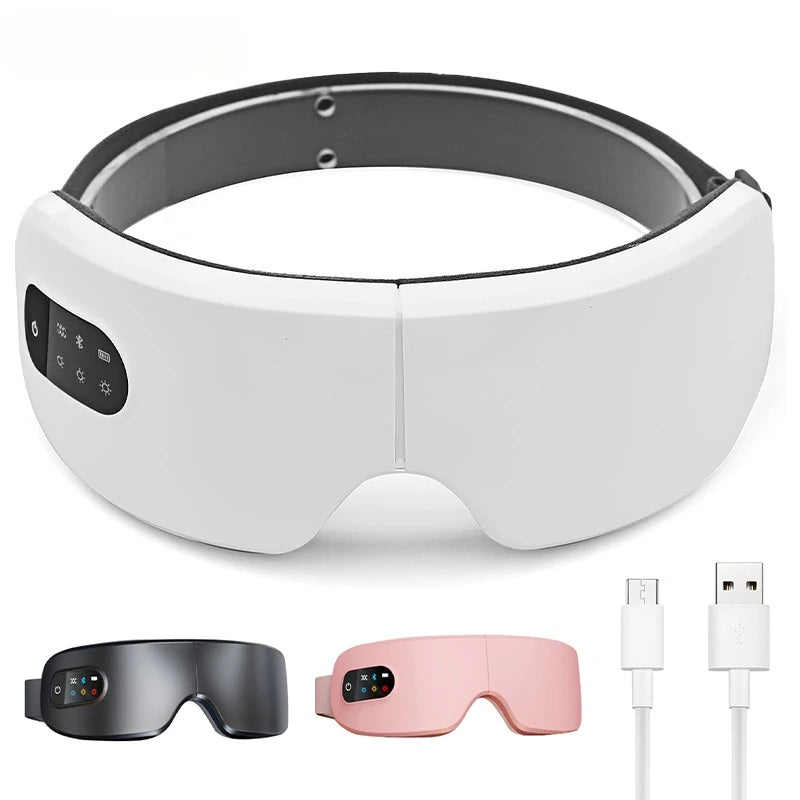 4D Smart Airbag Eye Massage Vibration Eye Care Massager Compress Bluetooth Music Eye Relax Fatigue Dark Circles Remove Massager