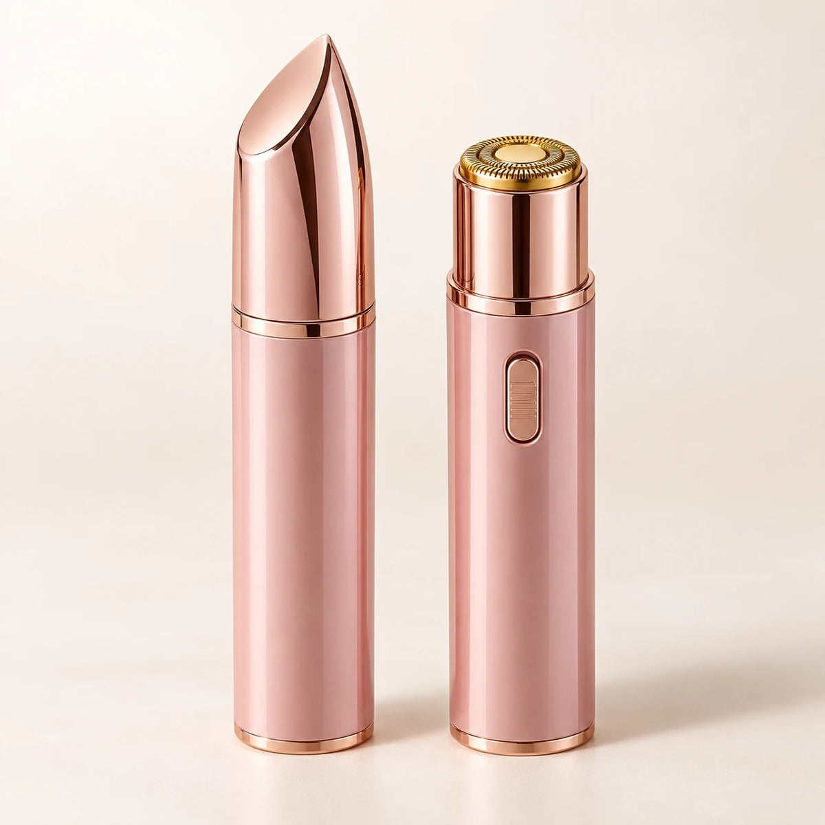 Depiladora facial, color oro rosa