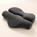 Almohada cervical viscoelástica gris antracita en forma de mariposa